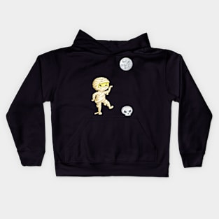 Halloween Mummy Skull Kids Hoodie